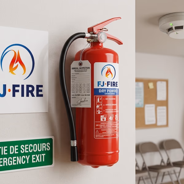 Extincteur et détecteur de fumée conformes dans un local associatif — vérification annuelle obligatoire