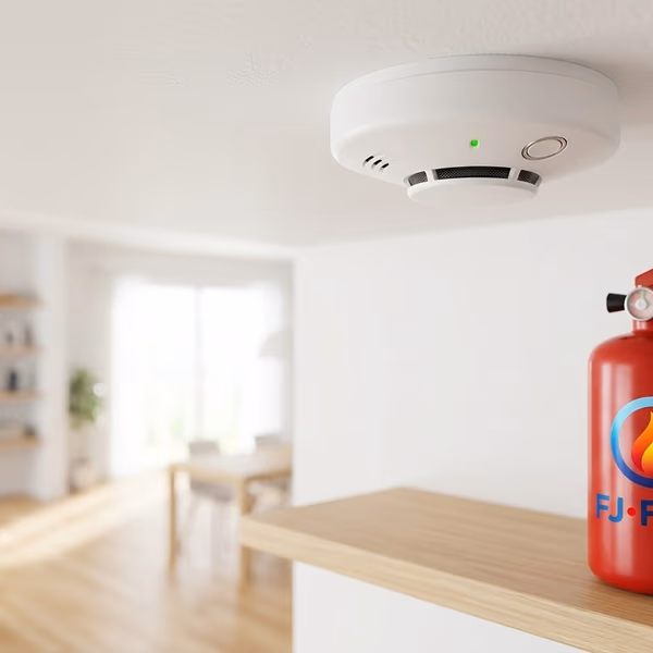 Détecteur de fumée DAAF et extincteur maison pour la prévention incendie domestique en Gironde