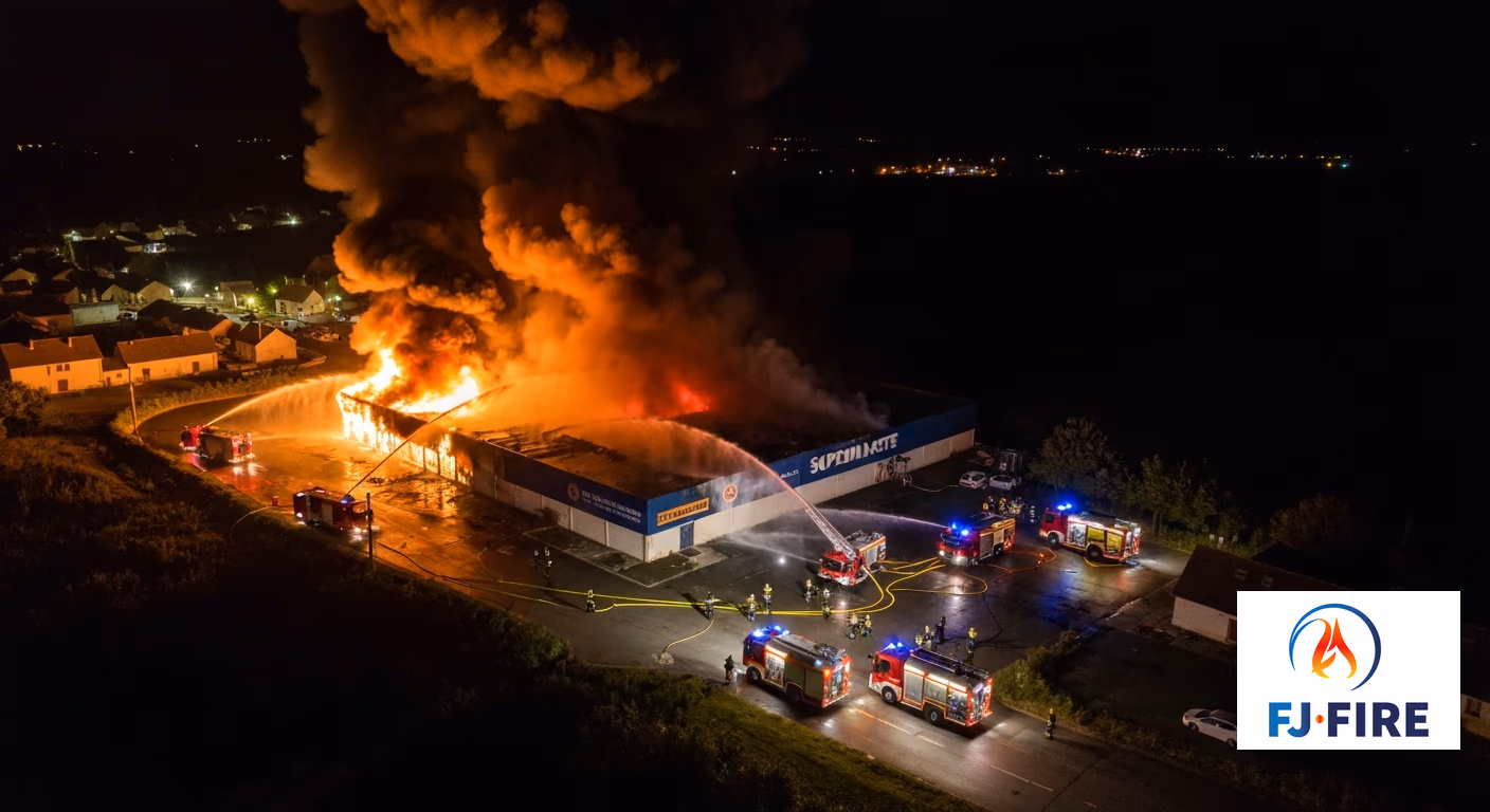 Incendie du Carrefour Market d'Hourtin : 3 000 m² détruits, 7 millions d'euros de dégâts