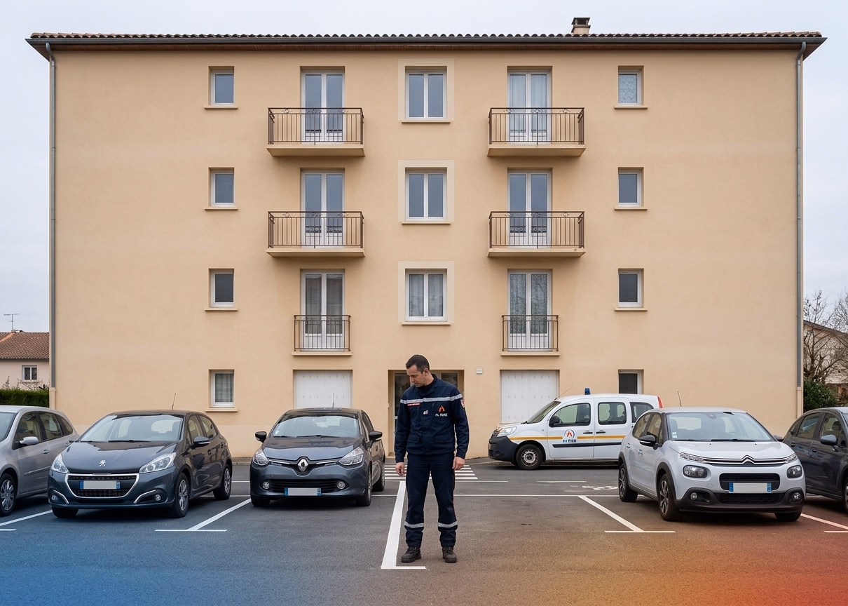 Thouars (Deux-Sèvres) : un feu de véhicules menace un immeuble d'habitation, une famille relogée