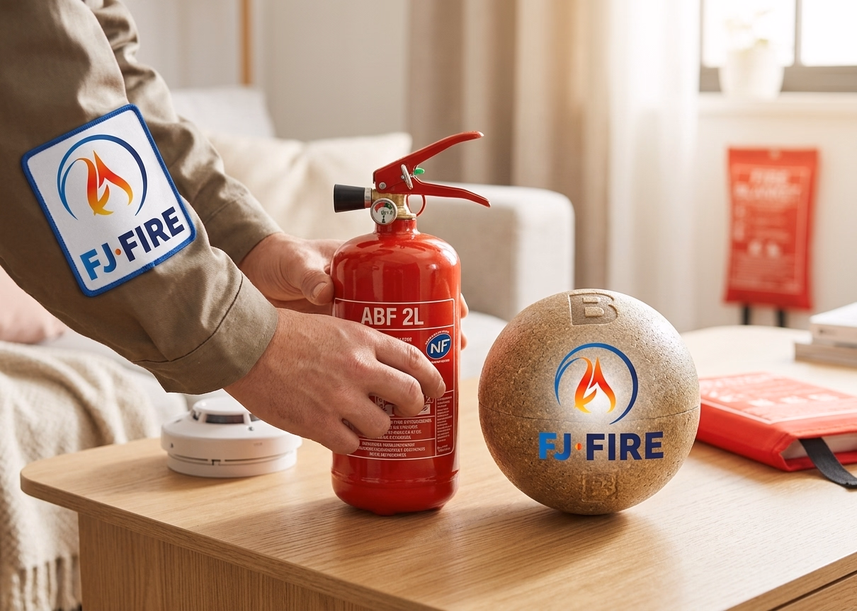 Extincteur ABF 2L et boule Block'Fire, équipements de protection incendie pour les particuliers en Gironde