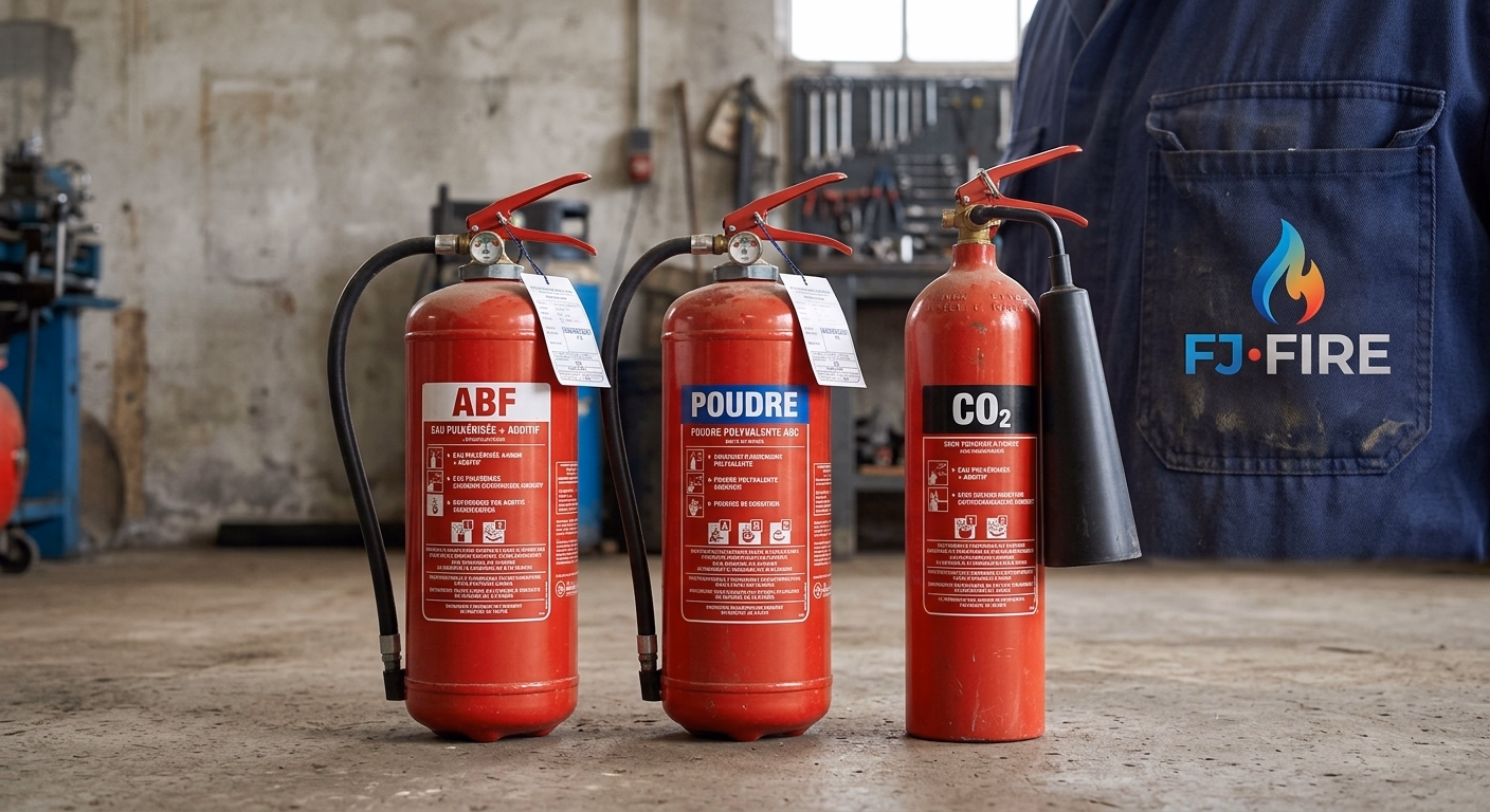 Extincteur eau, poudre ou CO2 ? Comparatif complet
