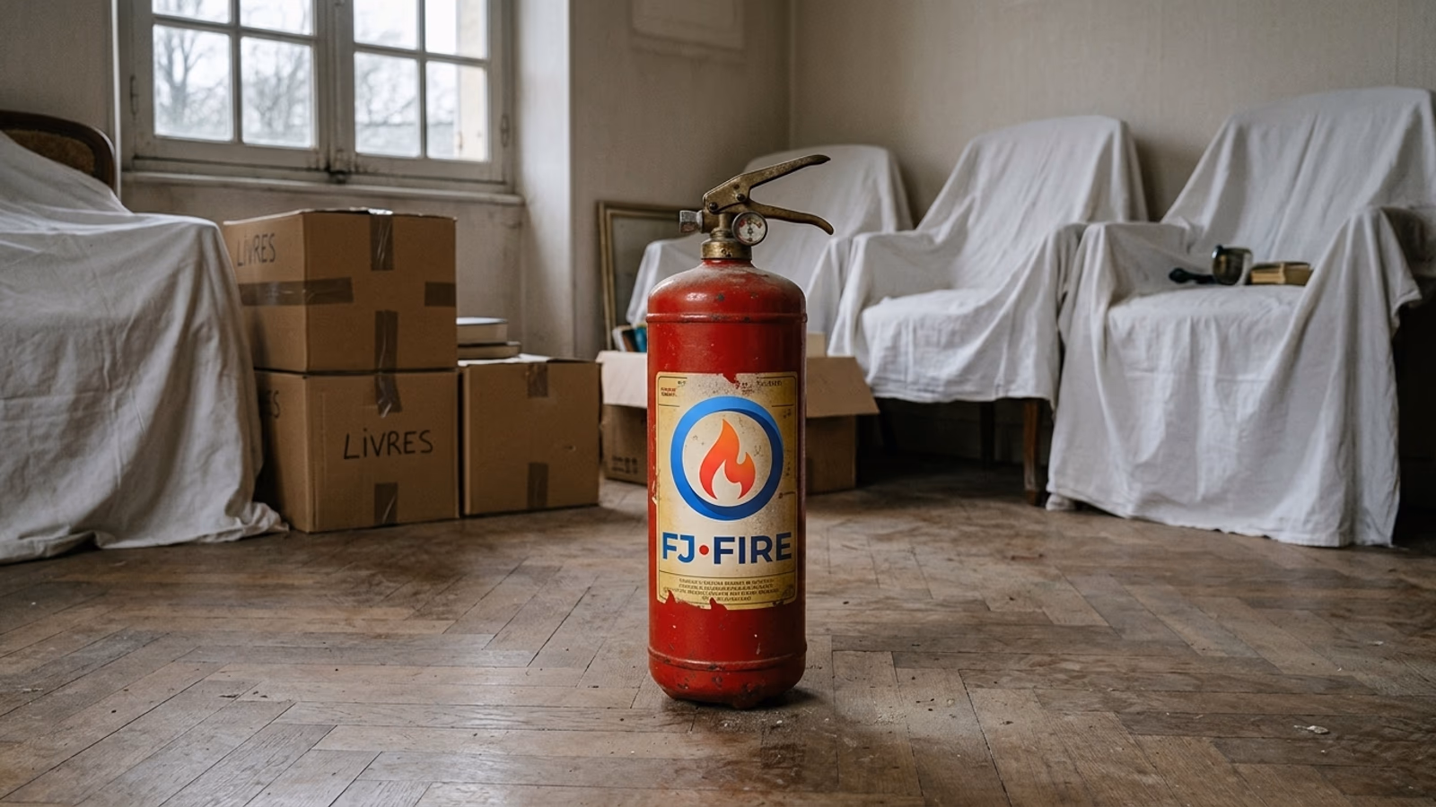 Extincteur trouvé en vidant une maison après un décès : que faire ?