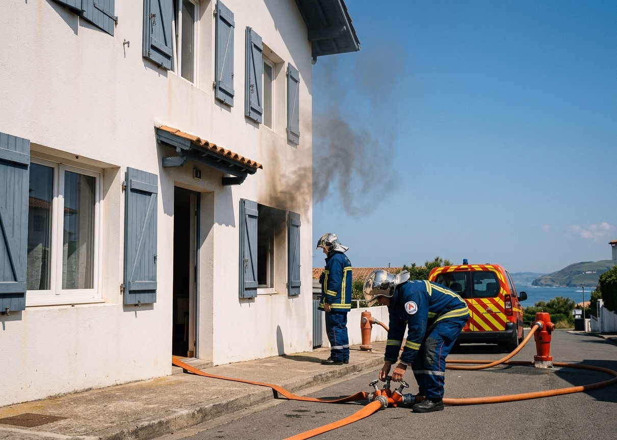 Anglet : un ventilateur met le feu en pleine canicule rouge, 8 personnes intoxiquées