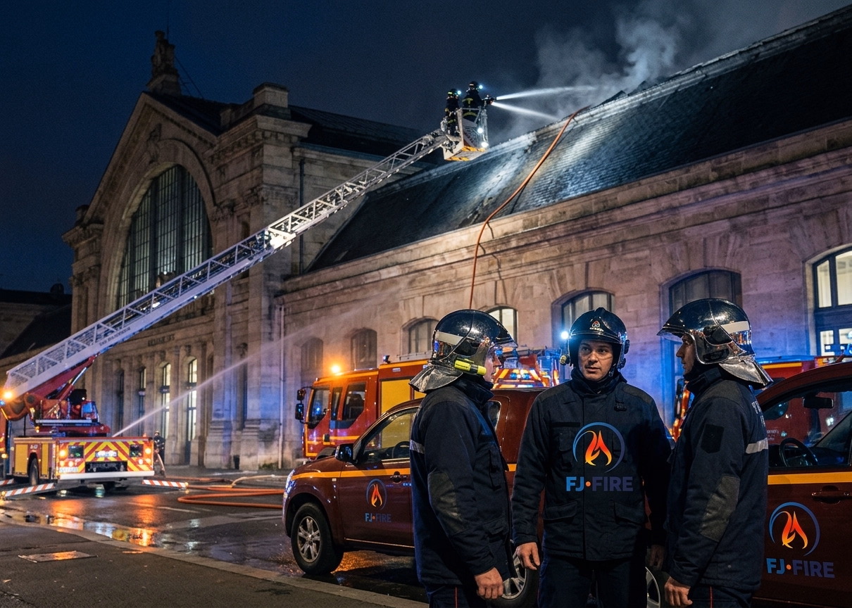 Incendie à la gare SNCF de La Rochelle : 52 pompiers pour sauver une charpente classée