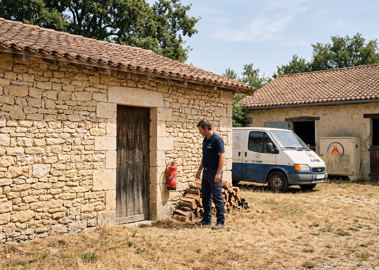 Lauzun (Lot-et-Garonne) : corps de ferme totalement détruit, propriétaire de 81 ans porté disparu. Ce que change un extincteur chez soi