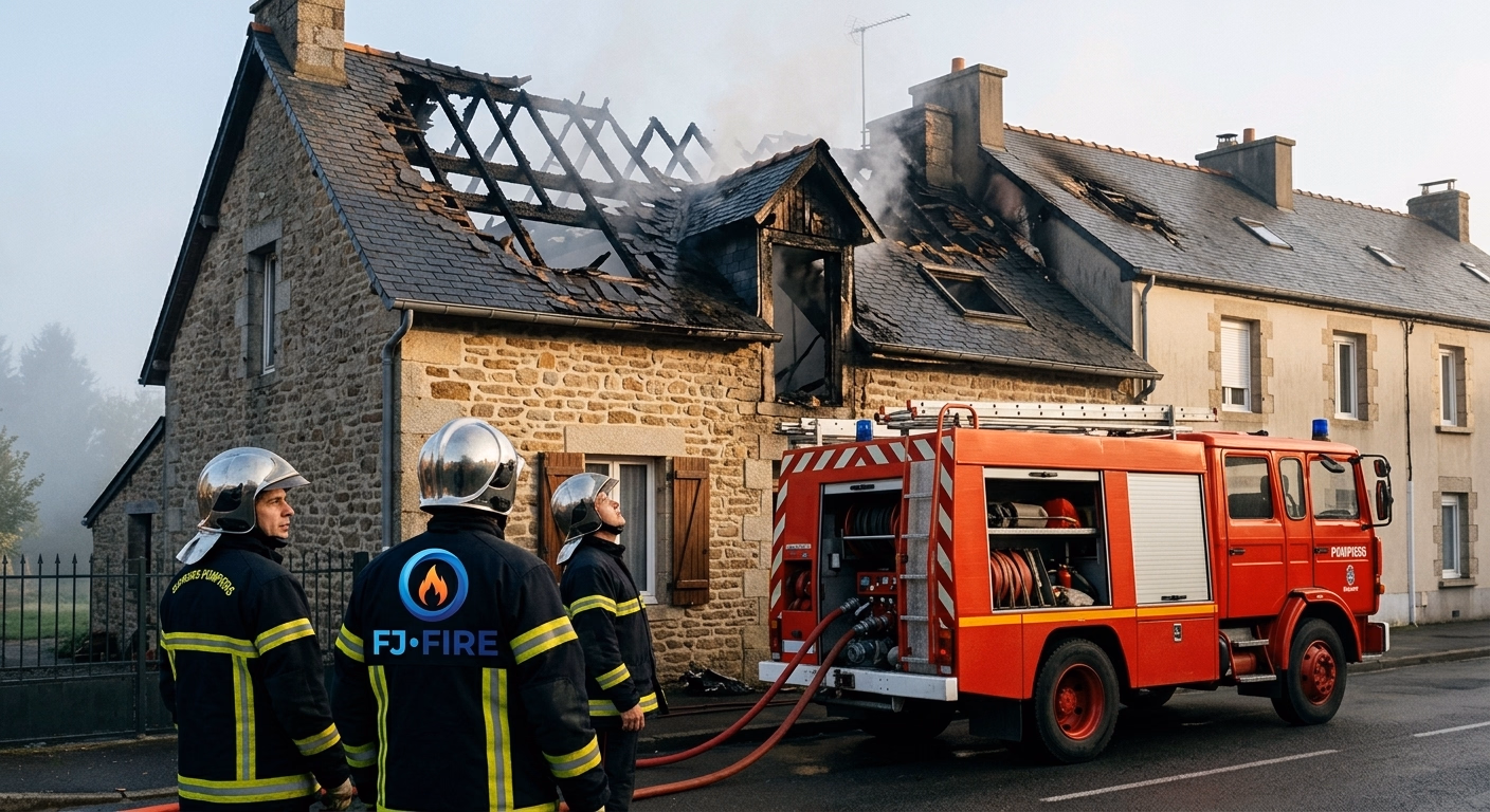 Flavignac (87) : une maison rasee par le feu en quelques minutes, la voisine gravement touchee
