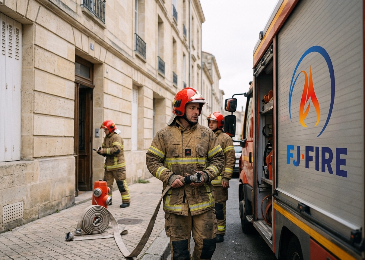Incendie d'un immeuble a Agen : 90 pompiers, effondrement partiel et 50 personnes evacuees
