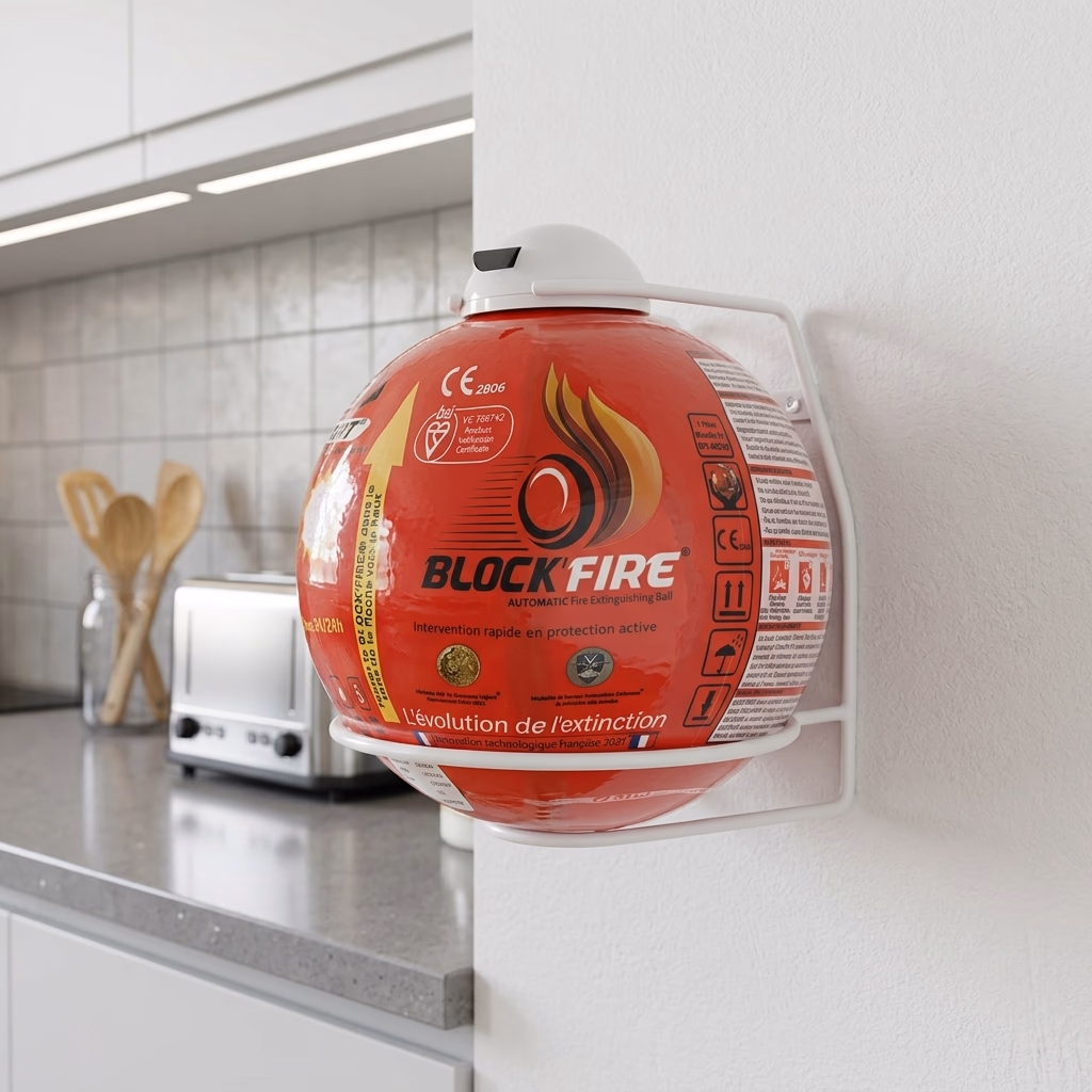 Fixation de la block fire dans une cuisine ou local professionnel