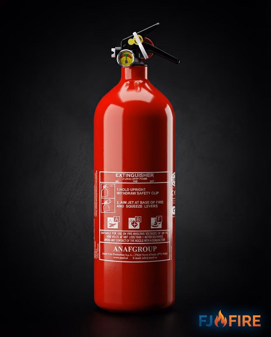 Extincteur ABF 2L photo produit premium — Pack Duo FJ Fire
