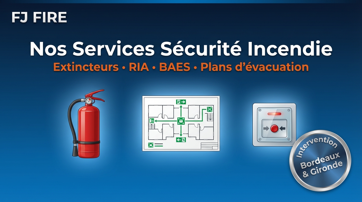 Nos Services Sécurité Incendie Bordeaux & Gironde | FJ Fire