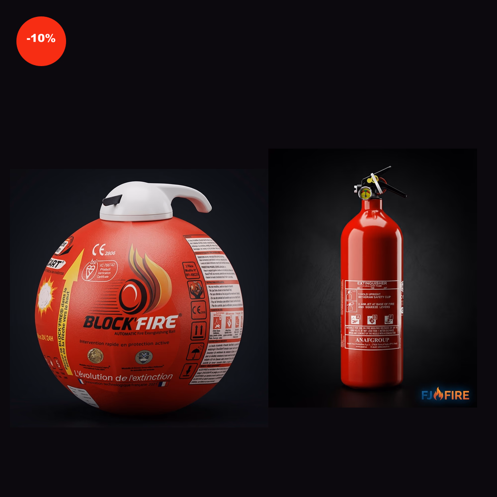 Pack Protection Block'Fire® + Extincteur ABF 2L