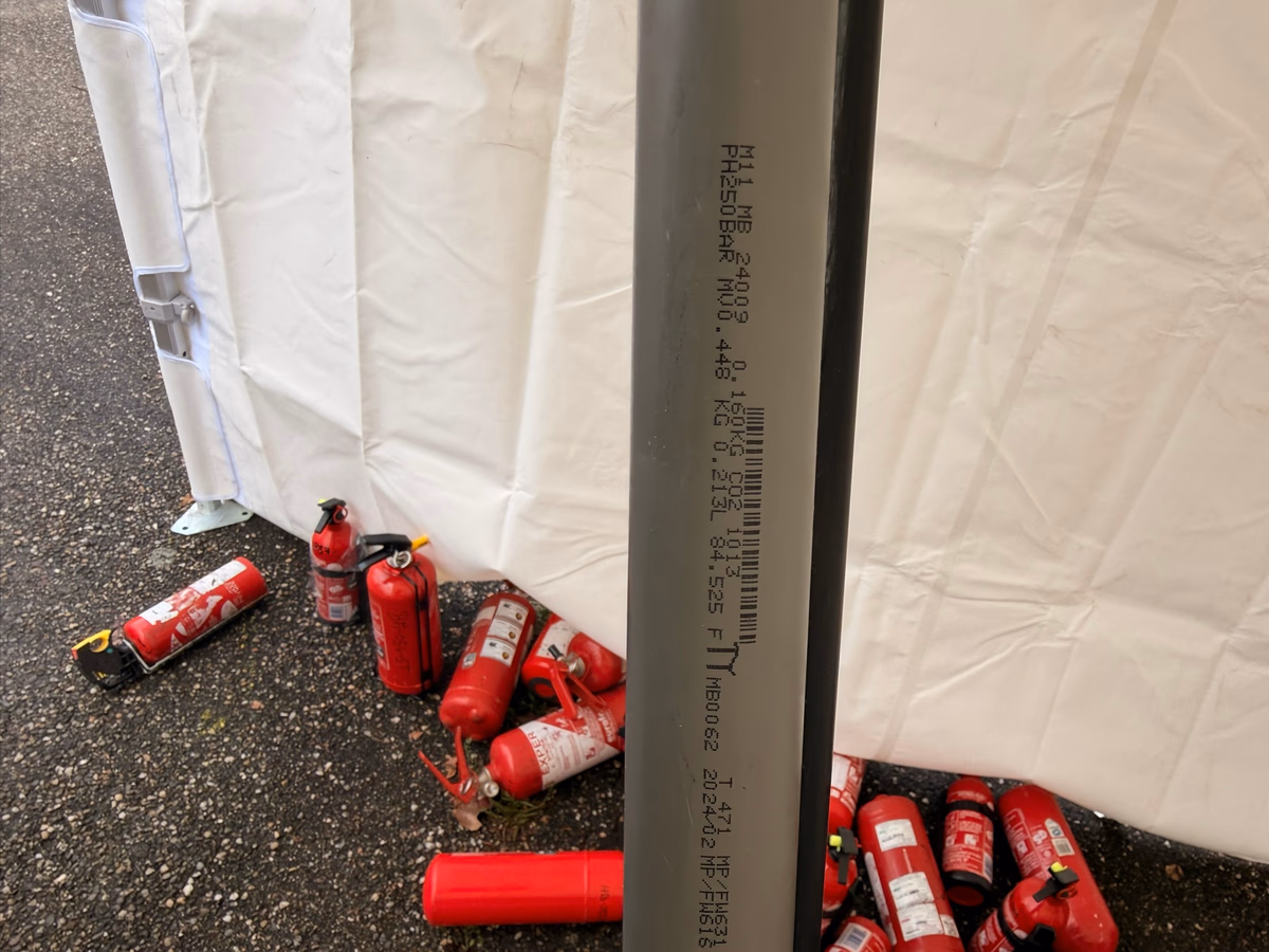 Maintenance annuelle d'un parc complet d'extincteurs dans une caserne de sapeurs-pompiers à Libourne — photo 3