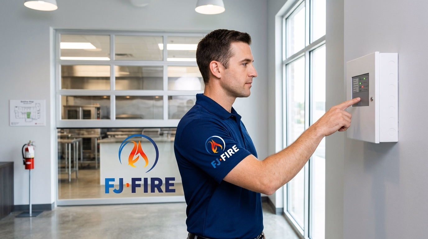 Bloc autonome d'alarme sonore type 3 installé dans un ERP à Bordeaux par FJ FIRE