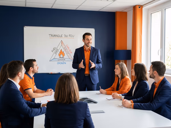 Formation sécurité incendie en entreprise avec formateur professionnel