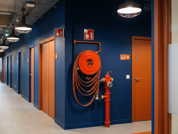 Robinet d'Incendie Armé installé en entreprise à Bordeaux par FJ FIRE