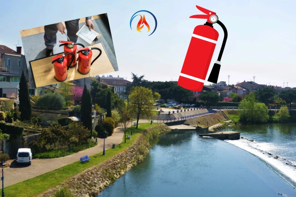 Vérification extincteur ria ville de coutras